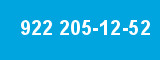 922 205-12-52 922 205-12-52
